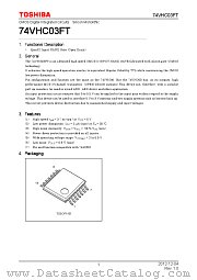 74VHC03FT datasheet pdf TOSHIBA