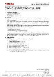 74VHC123AFT datasheet pdf TOSHIBA
