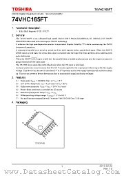 74VHC165FT datasheet pdf TOSHIBA