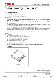 74VHC244FT datasheet pdf TOSHIBA