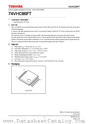 74VHC86FT datasheet pdf TOSHIBA