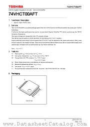 74VHCT00AFT datasheet pdf TOSHIBA