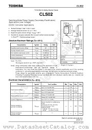 CLS02 datasheet pdf TOSHIBA