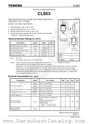 CLS03 datasheet pdf TOSHIBA