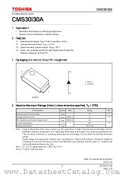 CMS30I30A datasheet pdf TOSHIBA