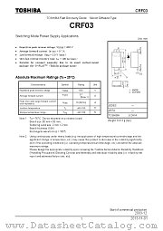 CRF03 datasheet pdf TOSHIBA