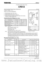 CRS12 datasheet pdf TOSHIBA
