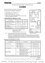 CUS03 datasheet pdf TOSHIBA