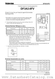 DF3A3.6FV datasheet pdf TOSHIBA