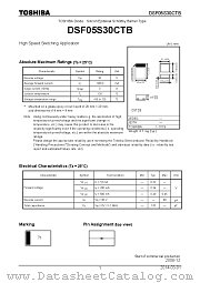 DSF05S30CTB datasheet pdf TOSHIBA