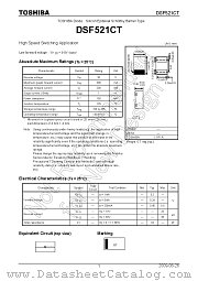 DSF521CT datasheet pdf TOSHIBA