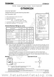 GT60M324 datasheet pdf TOSHIBA