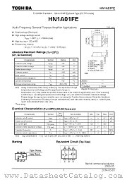 HN1A01FE datasheet pdf TOSHIBA