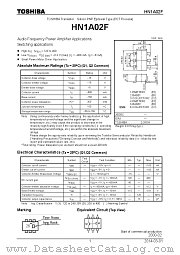 HN1A02F datasheet pdf TOSHIBA