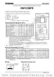 HN1C26FS datasheet pdf TOSHIBA