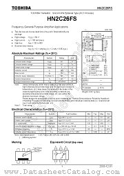 HN2C26FS datasheet pdf TOSHIBA