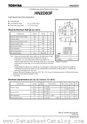 HN2D03F datasheet pdf TOSHIBA