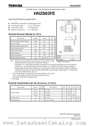 HN2S03FE datasheet pdf TOSHIBA