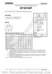 MT3S150P datasheet pdf TOSHIBA