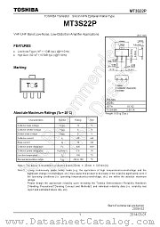 MT3S22P datasheet pdf TOSHIBA