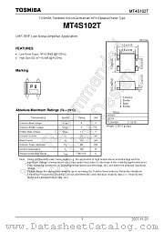 MT4S102T datasheet pdf TOSHIBA