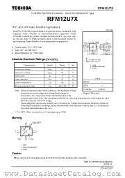 RFM12U7X datasheet pdf TOSHIBA