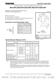 RN1117FT datasheet pdf TOSHIBA