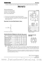 RN1673 datasheet pdf TOSHIBA
