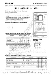 RN1911AFS datasheet pdf TOSHIBA