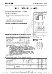 RN1912AFS datasheet pdf TOSHIBA
