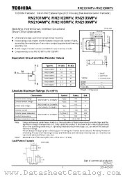 RN2102MFV datasheet pdf TOSHIBA