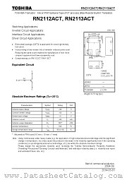 RN2113ACT datasheet pdf TOSHIBA