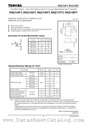 RN2116FT datasheet pdf TOSHIBA