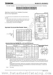 RN2903FS datasheet pdf TOSHIBA