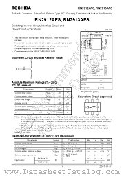 RN2913AFS datasheet pdf TOSHIBA