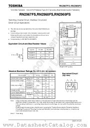 RN2967FS datasheet pdf TOSHIBA