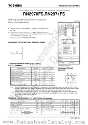 RN2970FS datasheet pdf TOSHIBA