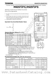 RN2972FS datasheet pdf TOSHIBA