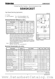 SSM3K303T datasheet pdf TOSHIBA