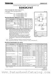 SSM3K316T datasheet pdf TOSHIBA