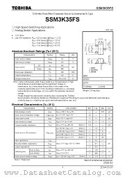 SSM3K35FS datasheet pdf TOSHIBA