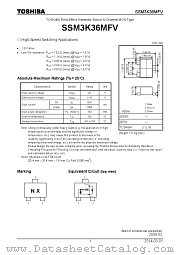 SSM3K36MFV datasheet pdf TOSHIBA