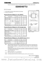 SSM5H07TU datasheet pdf TOSHIBA