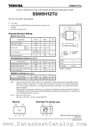 SSM5H12TU datasheet pdf TOSHIBA