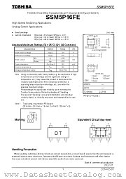 SSM5P16FE datasheet pdf TOSHIBA