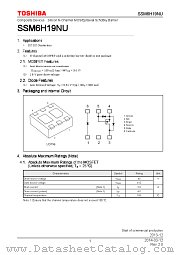 SSM6H19NU datasheet pdf TOSHIBA