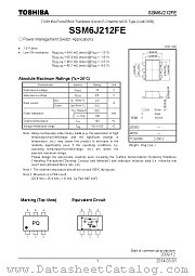SSM6J212FE datasheet pdf TOSHIBA