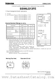 SSM6J213FE datasheet pdf TOSHIBA
