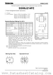 SSM6J214FE datasheet pdf TOSHIBA
