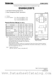 SSM6K208FE datasheet pdf TOSHIBA